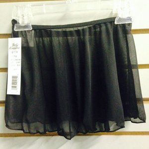 2 Pack Body Wrappers BW198 Girl's Toddler/Small (1-3) Black Pull-On Skirt